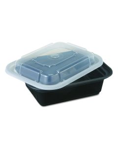 Pactiv NC-818-B 12oz Takeout Container and Lid Combo (Case of 150)