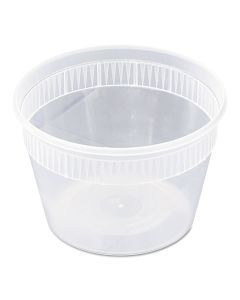 Pactiv YSD2516 Round Takeout Container and Lid Combo, 16oz, Clear (Case of 240)