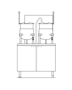 Southbend GMT-6S-6 Direct Steam Kettle on Gas Boiler Base