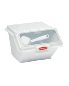 Rubbermaid FG9G6000WHT Shelf Ingredient Bin, 40cup, White