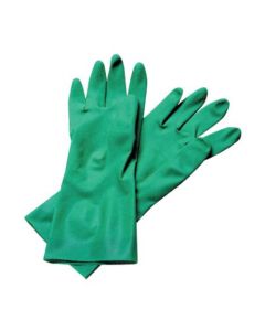 Carlisle 13NU-L Flock Lined Nitrile Dishwashing Glove, Large, Green