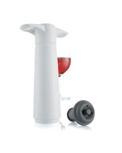 Spill-Stop 13-740 Wine Bottle Stopper w/ Pump, White