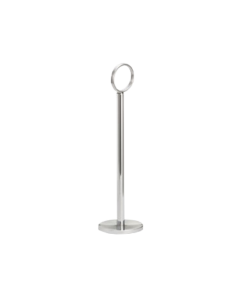 Tablecraft 1908 Number Stand 8" Chrome Flat Bottom