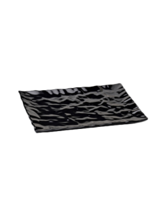 Elite Global Solutions M1471-B Plastic Crinkle Black Paper Tray, 14-7/8"x7-5/8"