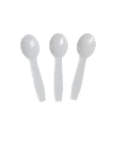 Royal Paper RTS3000 3" White Plastic Taster Spoons (Case of 3000)