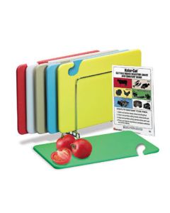 San Jamar CB1520KC Cut-N-Carry Cutting Board Set (6) , 15"X20"X1/2"