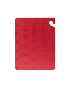 San Jamar CB182412RD Cut-N-Carry Cutting Board, 18"X24"X1/2", Red