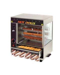 Star 175CBA Broil-O-Dogs 36 Hot Dog Rotisserie - Cradle Wheel