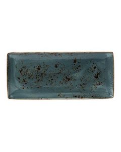 Steelite 11300552 Craft 14-1/2" x 6-1/2" Blue Rectangular Platter (Case of 6)