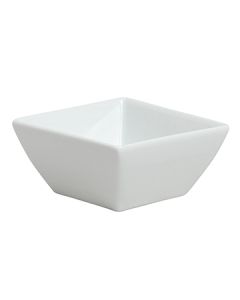 Steelite 6301P333 Rene Ozorio Duo 3-3/4oz Square Soup Bowl, White (Case of 24)