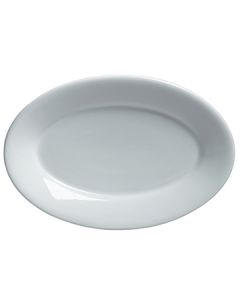 Steelite 6900E519 Varick Classic Café Porcelain 13-1/4"X9" Platter, White