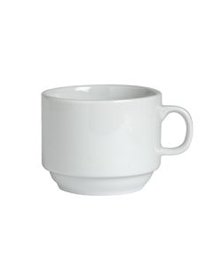 Steelite 6900E529 Classic Cafe 11-1/4oz Cappuccino Cup, White