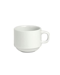 Steelite 6900E531 Varick Classic Café Porcelain 2-3/4oz Stackable A.D. Cup, White