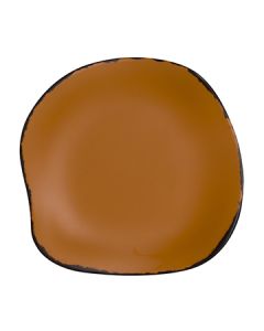 Steelite 7217DD027 Marisol Rustic Melamine Bread Plate, 5-1/2", Clay