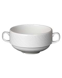 Steelite 9032C735 Spyro 10oz Stackable Soup Cup, White