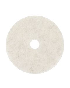 3M 3300 20" White Natural Blend Burnishing Pad