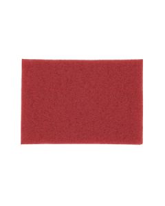 3M 5100 Rectangular Buff Pad, 28"X14", Red