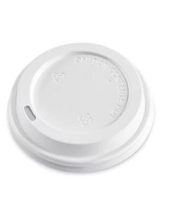 Ripple Insulated Cup Lids, 10-20oz, White (Case of 1000)