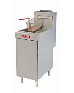 Vulcan LG400 45-50 lb Economy Natural Gas Floor Commercial Deep Fryer