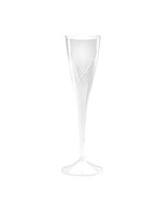 WNA CWSC5 Classicware Plastic Champagne Flutes, 5oz, Clear (Case of 100)