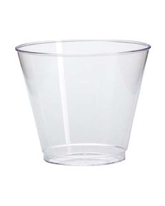 WNA Comet T9S Squat Plastic Cup, 9oz, Clear (Case of 500)