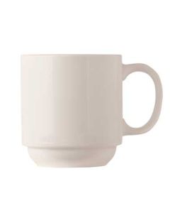 World Tableware BW-1114 Basics Stack Mug, 11-1/2oz, Bright White (Case of 36)