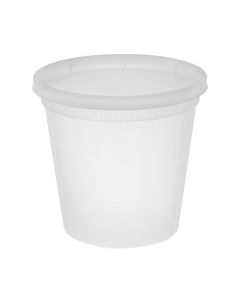 Pactiv YL2524 24oz Takeout Container and Lid Combo, Translucent (Case of 240)