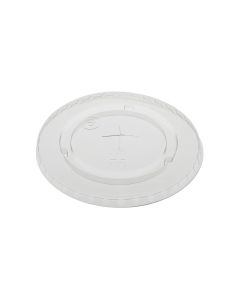 Pactiv YLP24C Plastic Lid w/ Straw Slot for 16-24oz Cups, Clear (Case of 1020)