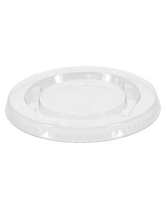 Pactiv YLS2FR Plastic Flat Lids, Fits 2oz Souffle Cup, Clear (Case of 2500)