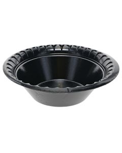 Pactiv YTKB-0012 Placesetter(R) Deluxe Laminated Bowl, Foam, 12 oz, Black (Case of 1000)