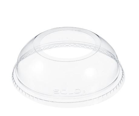 Dart DLW626 Plastic Dome Lid w/ 1.9" Hole (Case of 1000)