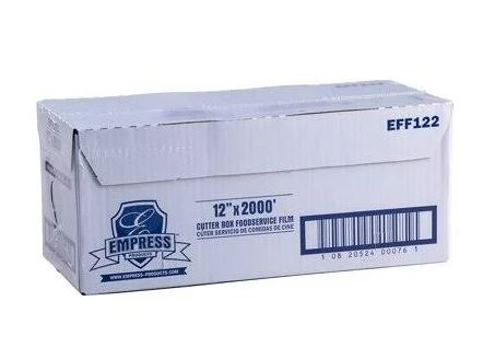 Empress EFF122 Film Roll W/Cutter Box, PVC, 12"X2000', Clear