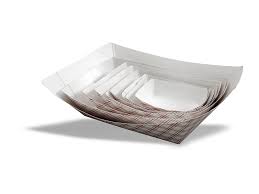 Empress EFT250 Food Tray, 2-1/2 lb. Capacity, Paper, Plaid (Case of 500)