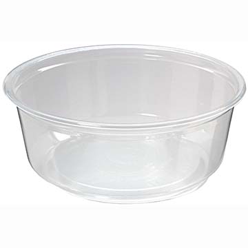 Fabri-Kal PK8S-C Deli Containers, Polypropylene, 8oz, Clear (Case of 500)
