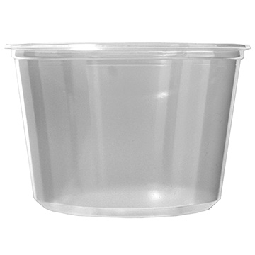 Fabri-Kal PK16S-C Pro-Kal Deli Containers, Polypropylene, 16oz, Clear (Case of 500)