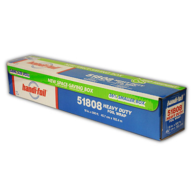 Handi-Foil 51808 Heavy Duty Foodservice Foil Roll, 18"X500'