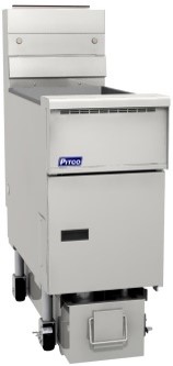 Pitco SG14R-S Natural Gas Fryer, Floor Model, Full Pot, 122K BTU