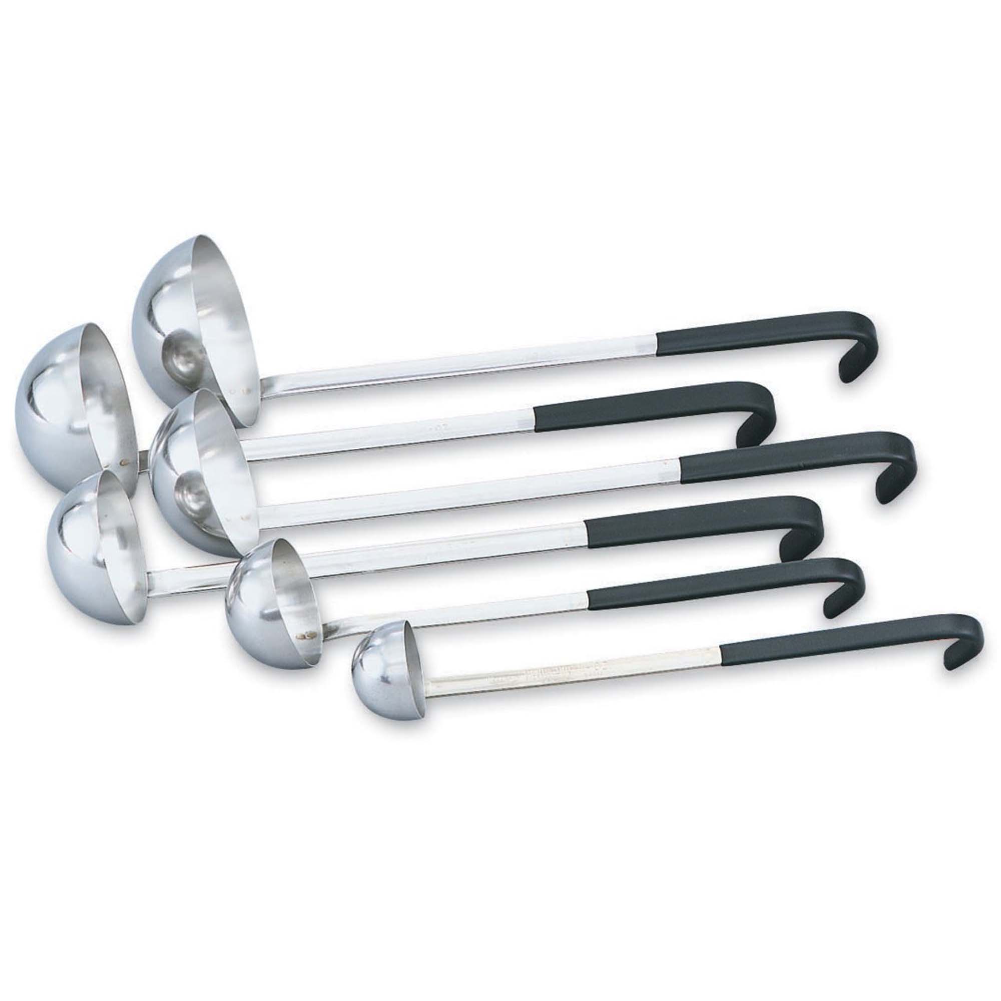 Vollrath 58066 Round Ladle, 8oz, Kool-Touch Handle, Black
