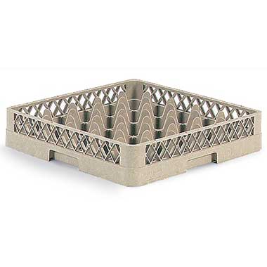 Vollrath TR6 Traex Full-Size 25-Compartment Beige Glass Rack