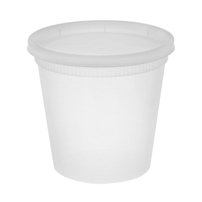 Pactiv YL2524 Takeout Container and Lid Combo, 24oz, Translucent (Case of 240)